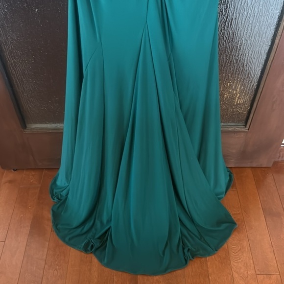 Mac Duggal WOMENS RUCHED EMBELLISHED EVENING DRESS size 10 New with tags - Picture 10 of 11